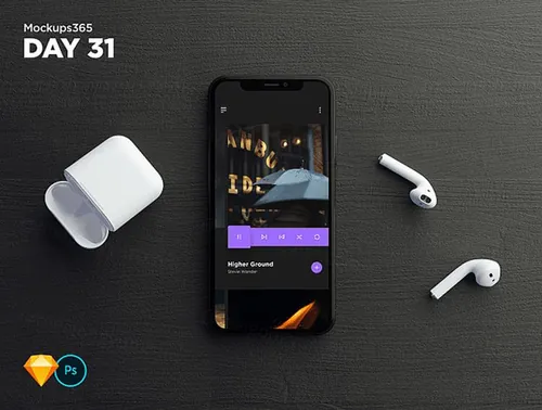 iphone X苹果手机显示设备贴图样机透视图模型Mockups 31