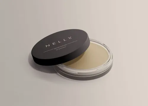 优雅的化妆品罐子产品包装贴图展示模板 Clear Glass Cosmetic Jar Mockup (PSD)