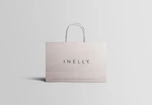 纸袋购物袋包装品牌贴图样机模板 Shopping Bag (Paper) Mockup