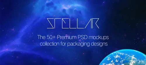 蓝色星空应用贴图样机Stellar Mockup Bundle