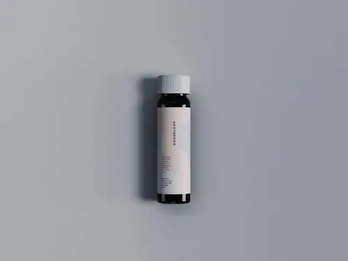 药物化妆品滴管瓶外观设计图样机模板  Mini Dropper Mockup 样机模版