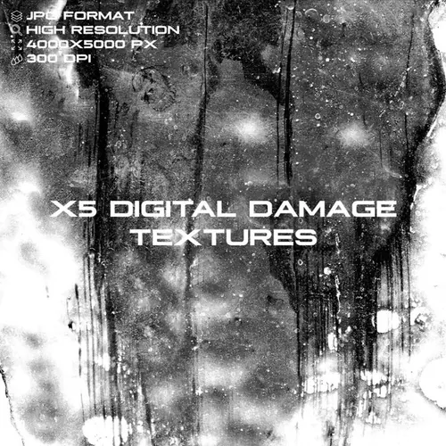 高分辨率损坏磨损数码屏幕纹理素材 X5 Digital Da