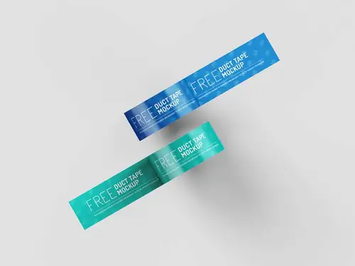 封箱带胶带品牌设计提案样机PSD模板 Duct Tape Mockup 样机模版