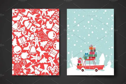 indesign合并-indesign排版模板圣诞主题的画册 Merry Chri