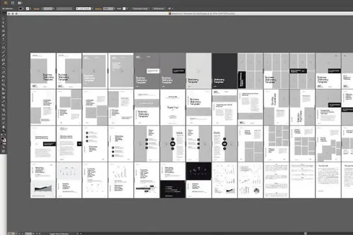 景观indesign-indesign排版模板时尚多内容的的杂志画册 Illust