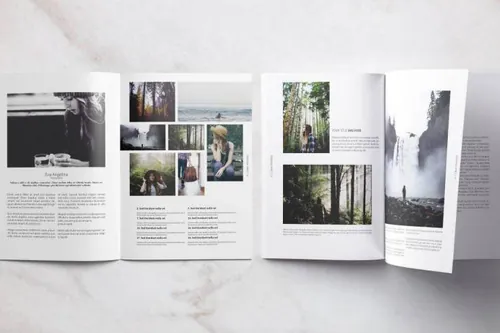 indesign出图-indesign排版模板文艺画册杂志 Snapshot Po