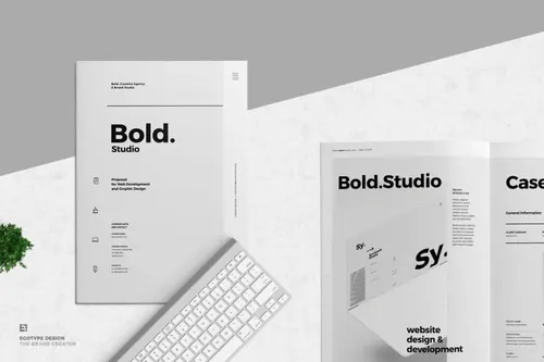 indesign纸张设置-indesign排版模板高品质的专业时尚高端的提案品牌楼