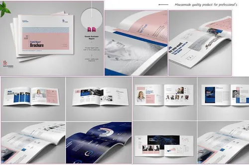 indesign助手-indesign排版模板28页年度总结报告画册 Annual