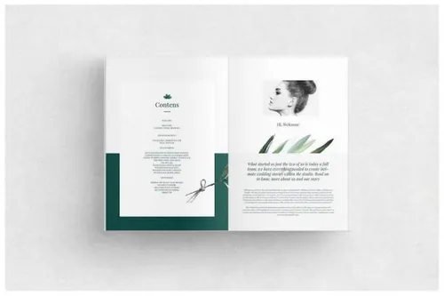 indesign填充-indesign排版模板新生寓意的大图杂志画册 Newbor