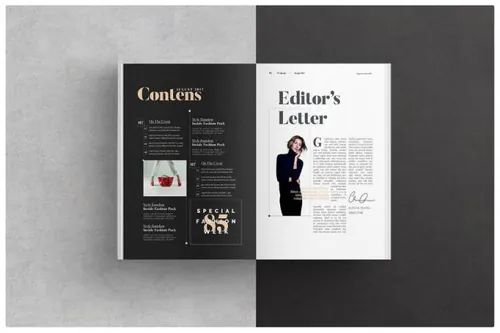 indesign安装不了-indesign排版模板时尚高端的杂志画册 Magazine