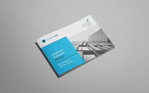 indesign 32位-indesign排版模板高品质的多用途A5尺寸的横版公司简介品牌
