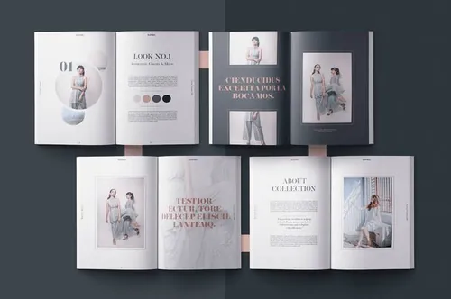 indesign文件备份-indesign排版模板高品质的高端时尚杂志房地产楼书品牌手册画