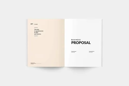 indesign透视-indesign排版模板时尚高端多用途的高品质商业计划书房地产楼