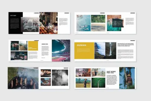 indesign图片嵌入-indesign排版模板时尚高端大气的多用途摄影画册作品集房地产