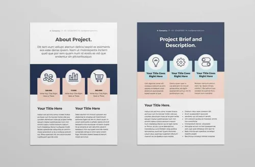 indesign边框-indesign排版模板时尚高端简约新孟菲斯风格网页设计提案