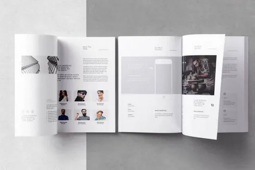 indesign 封面-indesign排版模板极简主义画册模版 Proposal