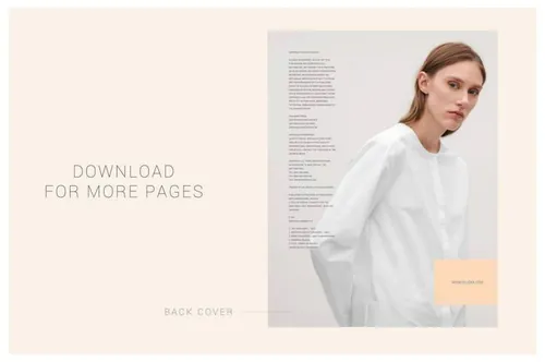 indesign矩形工具-indesign排版模板时尚高端优雅的高品质品牌房地产楼