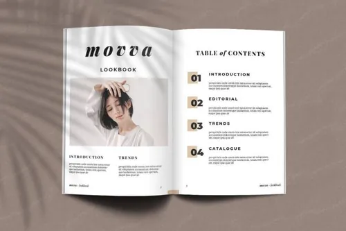 indesign换图片-indesign排版模板时尚高端简约产品目录时尚杂志品牌手册房地