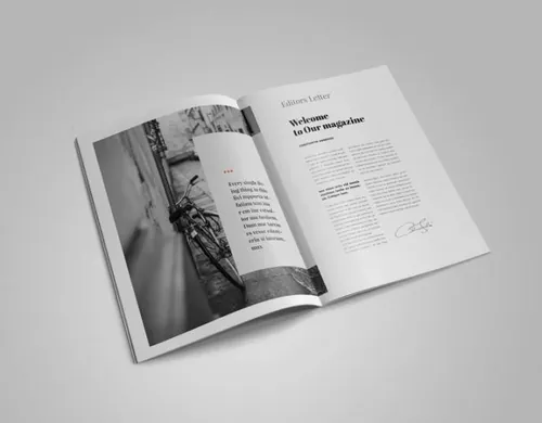 indesign设计教程-indesign排版模板时尚高端简约多用途的高品质杂志册品牌