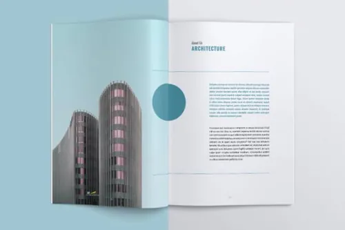 indesign web-indesign排版模板时尚高端清新高品质的房地产楼书书籍装帧宣