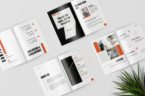 indesign背景-indesign排版模板时尚高端专业的高品质商业商务投资计划书品