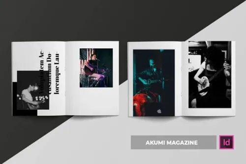 用indesign-indesign排版模板时尚摄影画册杂志