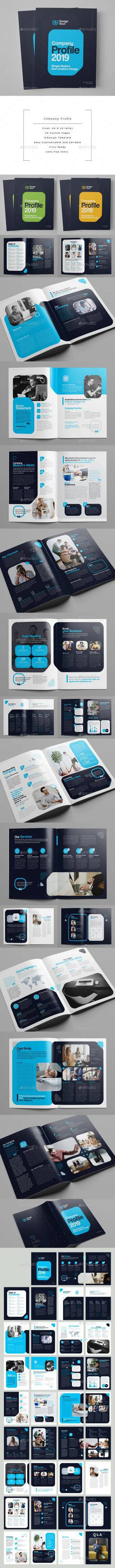 indesign软件教程-indesign排版模板公司简介企业册设计