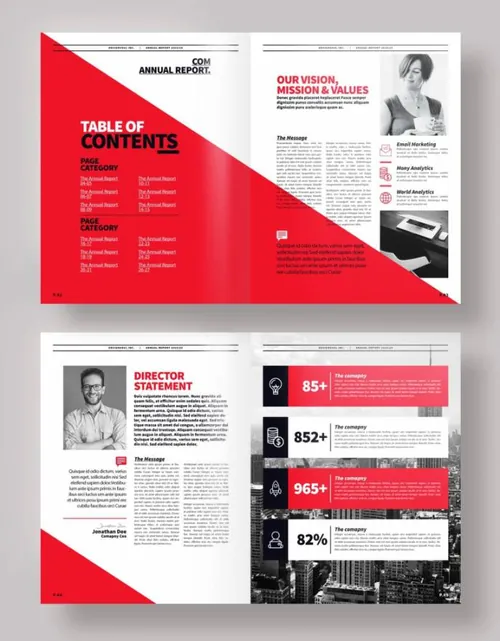 indesign主页-indesign排版模板高品质的时尚高端专业的年度报告书籍装帧画
