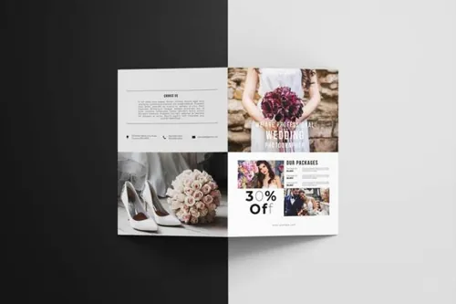 indesign 结构-indesign排版模板时尚高端的婚纱摄影杂志画册设计