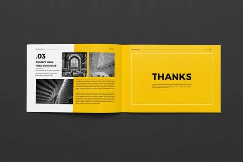 indesign 介绍-indesign排版模板A5尺寸企业简介业务手册