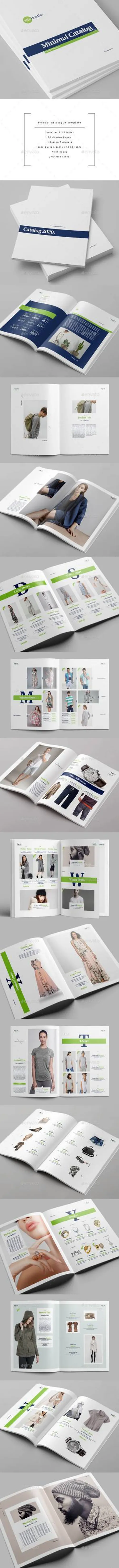 indesign 32-indesign排版模板多用途的A4尺寸产品目录杂志设计