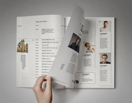 indesign标签-indesign排版模板极简主义杂志