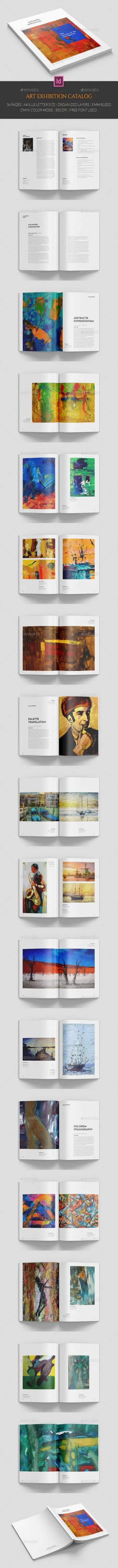 indesign快速教程-indesign排版模板A4尺寸艺术作品集画册设计