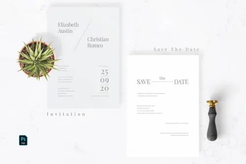 indesign制作教程-indesign排版模板高品质的时尚高端简约婚礼VI设计