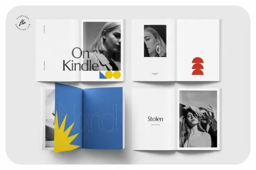 杂志indesign-indesign排版模板高端极简主义的摄影作品集设计