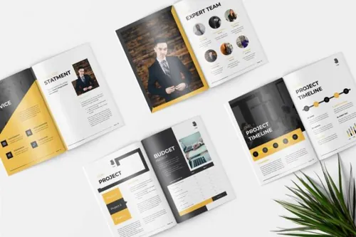 indesign 教学-indesign排版模板好用的年度报告品牌手册手册杂志房地产