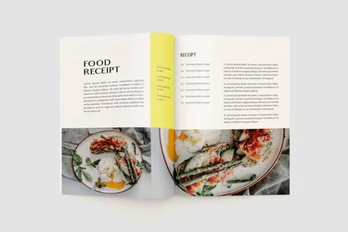 indesign 问题-indesign排版模板食品菜单饮食主题杂志画册设计