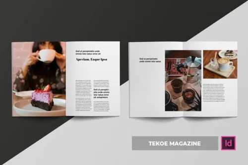 介绍indesign-indesign排版模板优秀的大图杂志画册