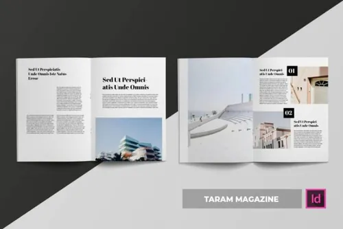 indesign 7-indesign排版模板时尚杂志画册