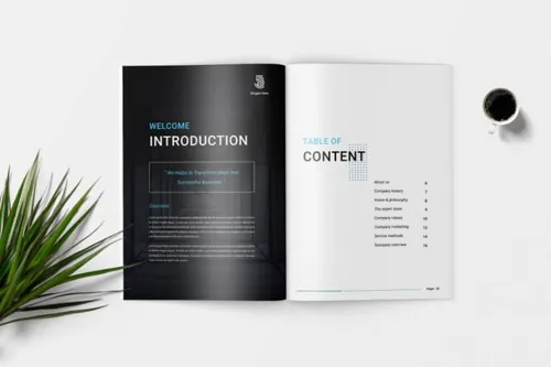 电脑indesign-indesign排版模板时尚高端专业的高品质房地产楼书品牌手册画