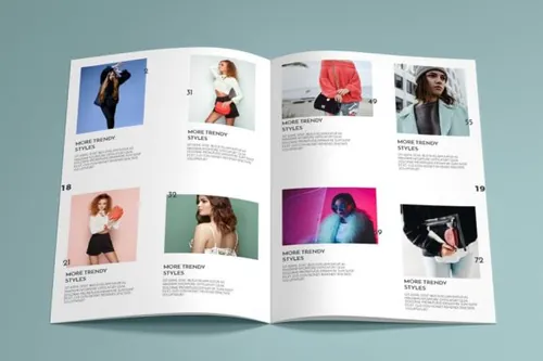 indesign自学-indesign排版模板模特时装杂志画册产品目录设计