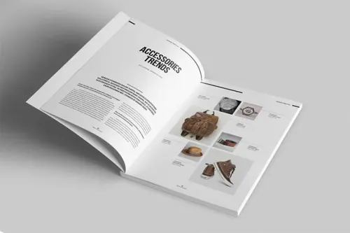 indesign快速入门-indesign排版模板简约时尚高端简约杂志品牌册房