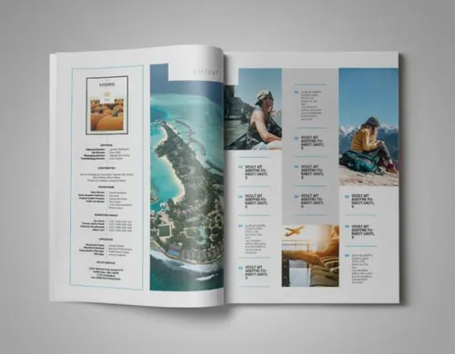 indesign导出设置-indesign排版模板时尚高端专业的高品质旅游杂志画册册品