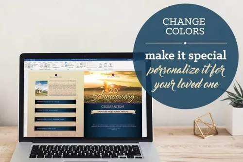 indesign使用-indesign排版模板教堂教会周年纪念计划杂志手册