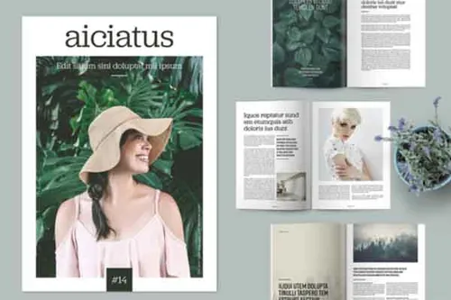 indesign入门教程-indesign排版模板现代时尚生活杂志版面设计