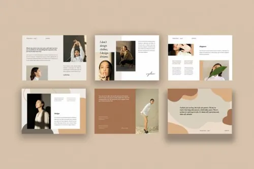 indesign排版-indesign排版模板时尚高端简约清新优雅品牌册杂