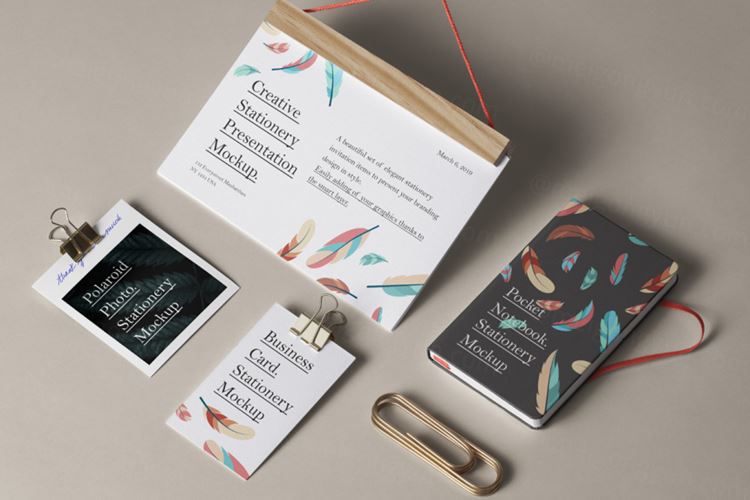 创意Psd文具模型样机 Creative Psd Stationery Mockup