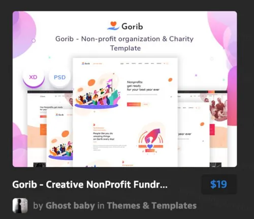 创意非营利筹款慈善模板Creative NonProfit Fundr