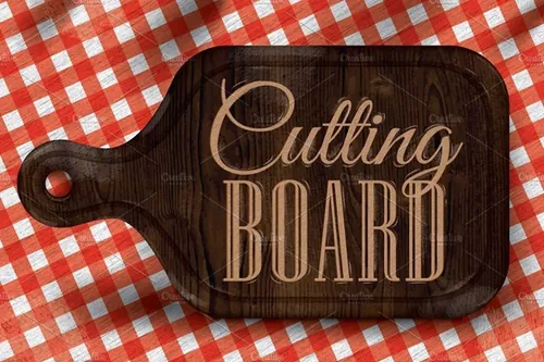 切肉板砧板形状插画素材Poster-cutting-boar