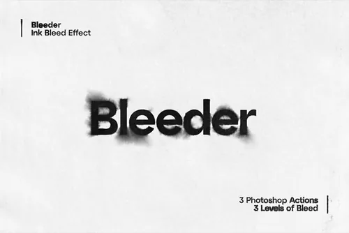 新潮流东方宣纸水墨晕染特效文字处理LOGO贴图PSD模板 B